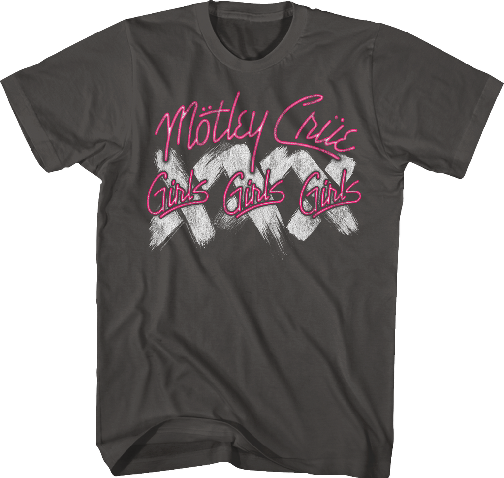 Neon Girls Girls Girls Motley Crue T-Shirt Hoodie, Sweatshirt | CiraTrend.com (Image 1)