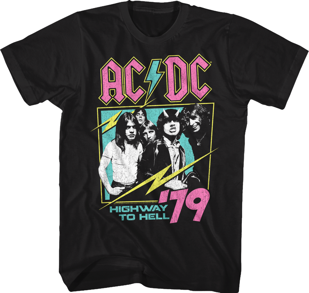 Neon Highway To Hell ACDC Shirt Hoodie, Sweatshirt | CiraTrend.com (Image 1)