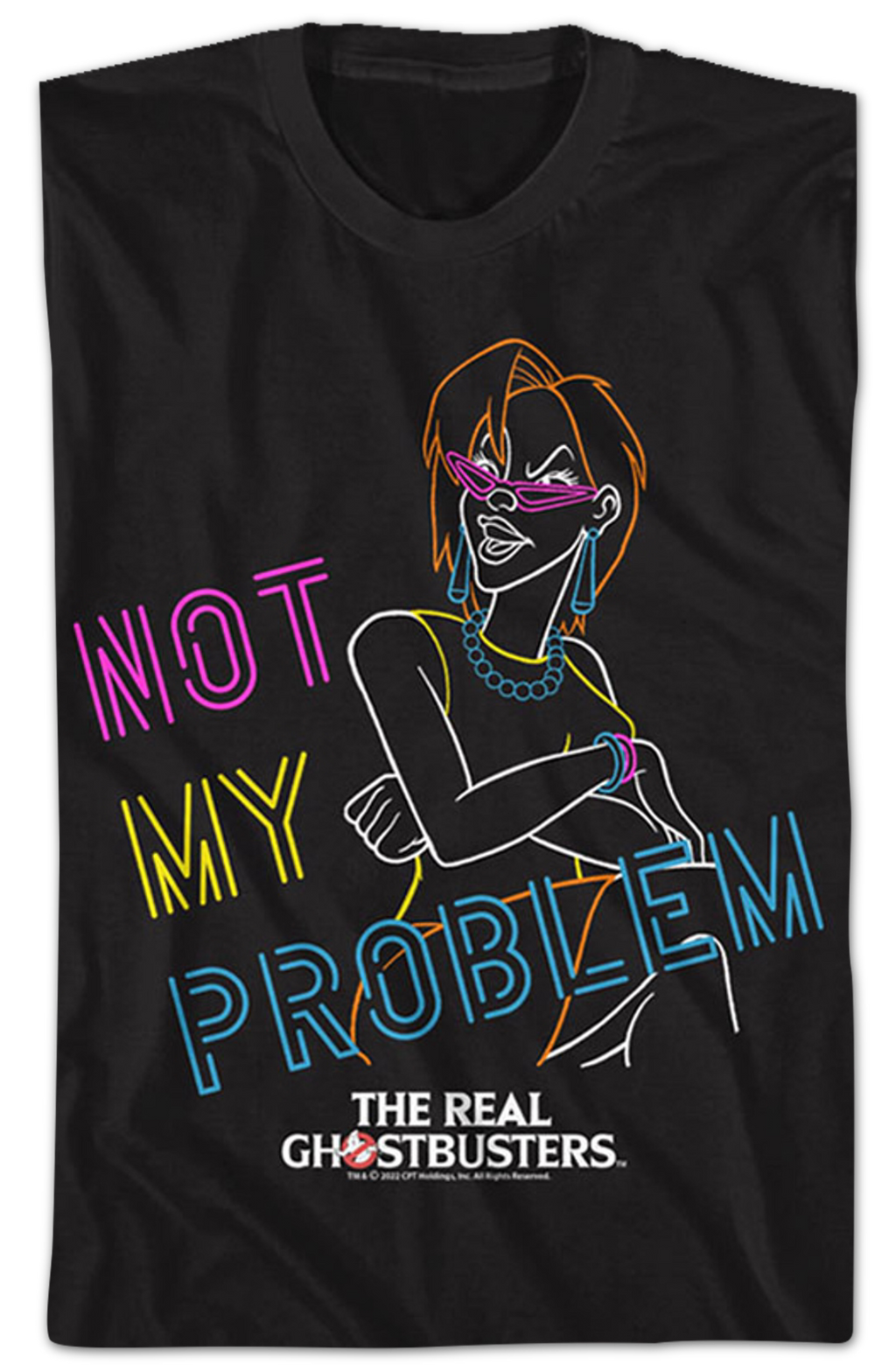 Neon Janine Not My Problem Real Ghostbusters T-Shirt Hoodie, Sweatshirt | CiraTrend.com (Image 2)