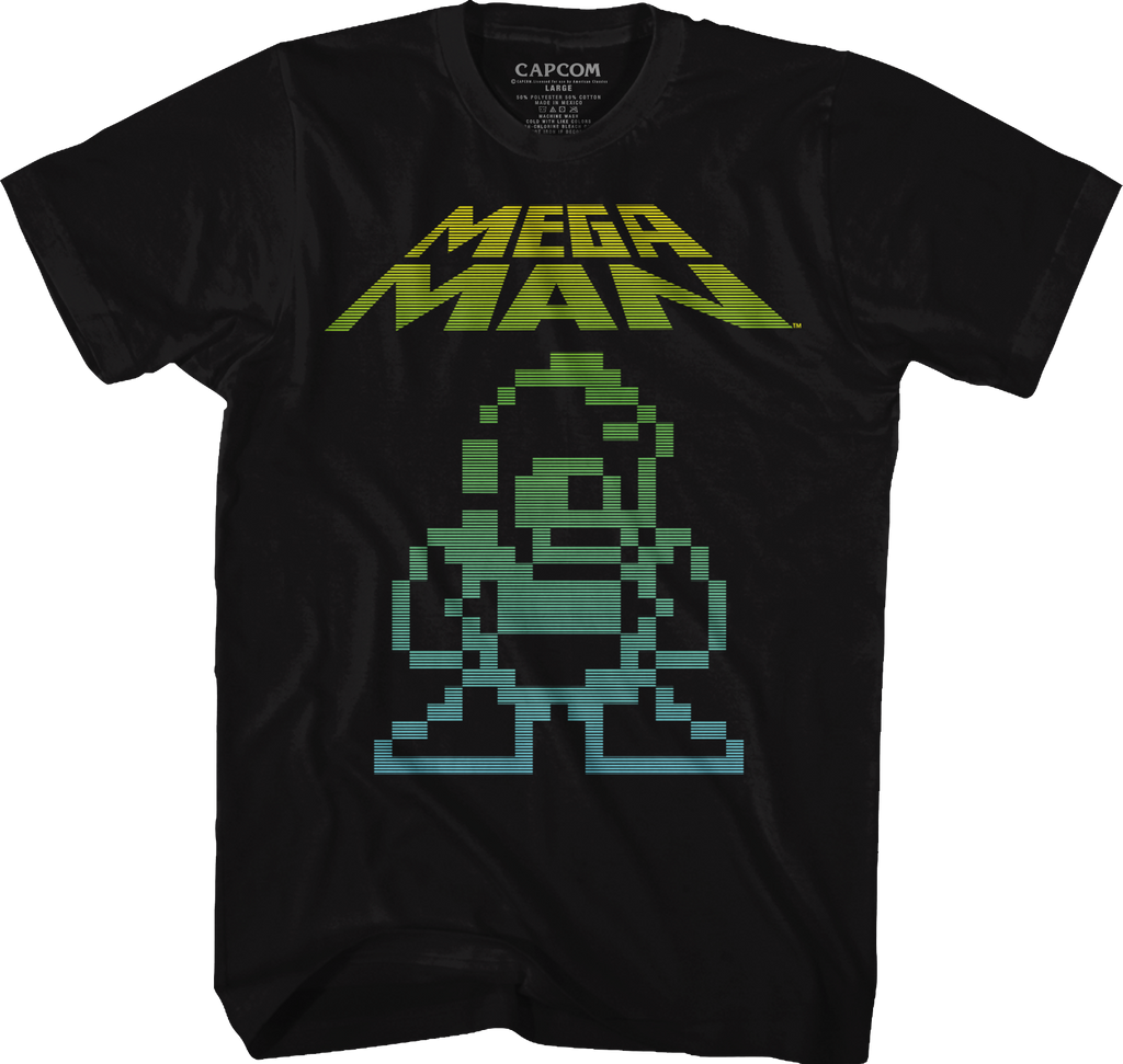 Neon Mega Man T-Shirt Hoodie, Sweatshirt | CiraTrend.com (Image 1)