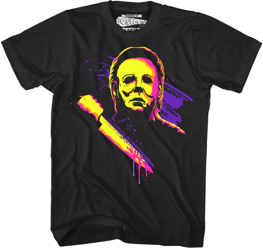 Neon Michael Myers Halloween T-Shirt Hoodie, Sweatshirt | CiraTrend.com (Image 1)