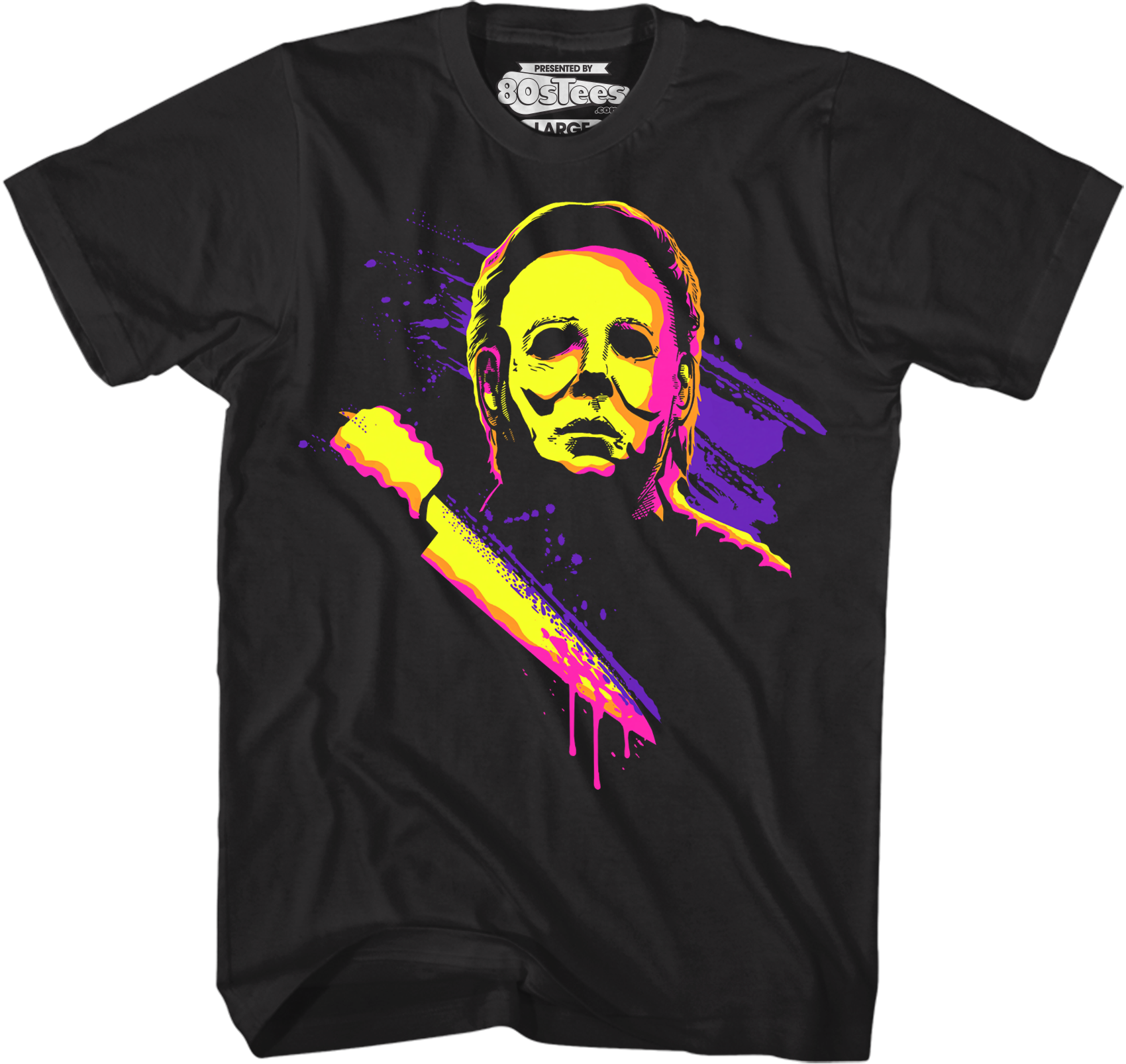 Neon Michael Myers Halloween T-Shirt Hoodie, Sweatshirt | CiraTrend.com (Image 1)