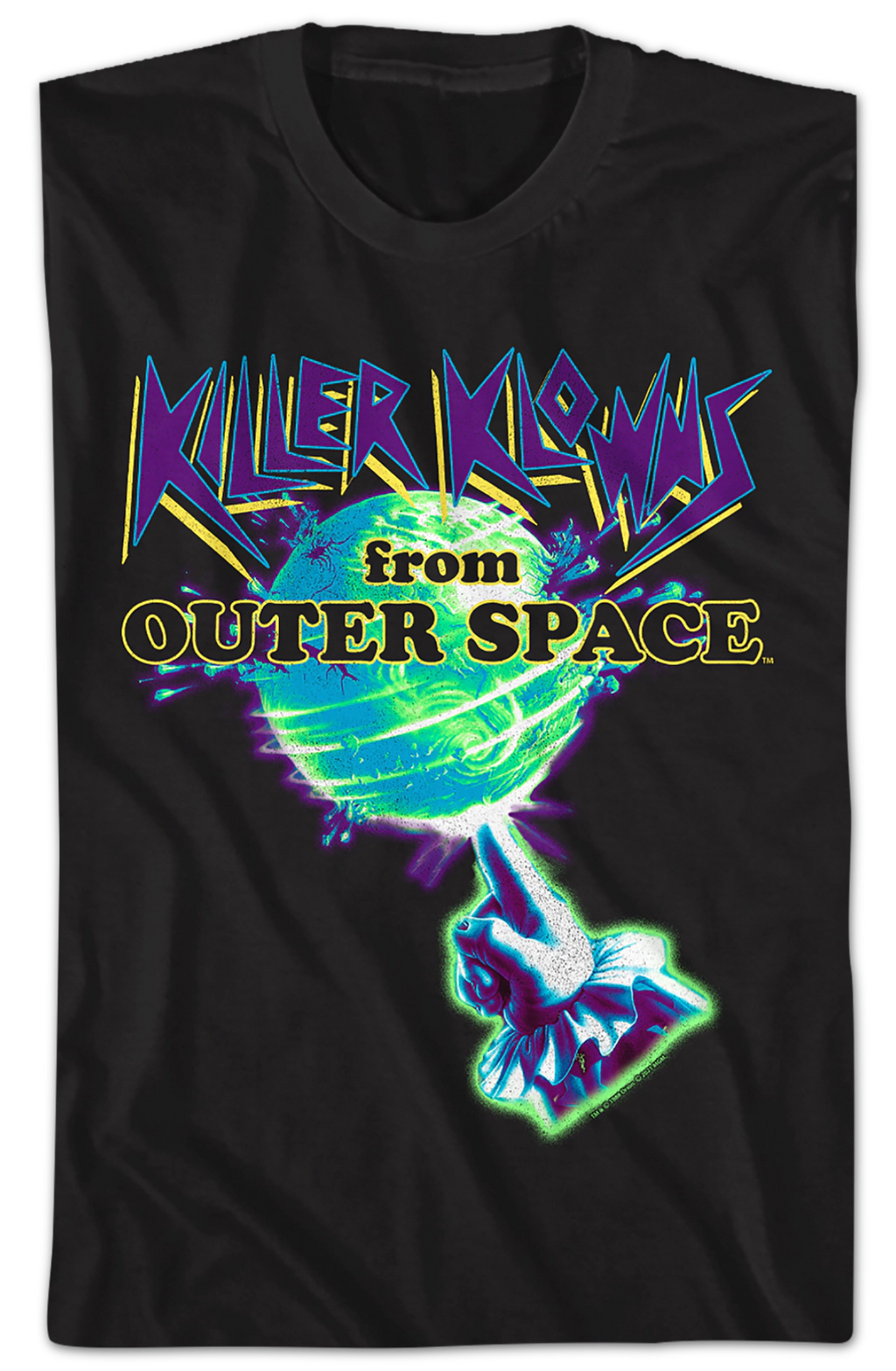 Neon Poster Killer Klowns From Outer Space T-Shirt Hoodie, Sweatshirt | CiraTrend.com (Image 2)