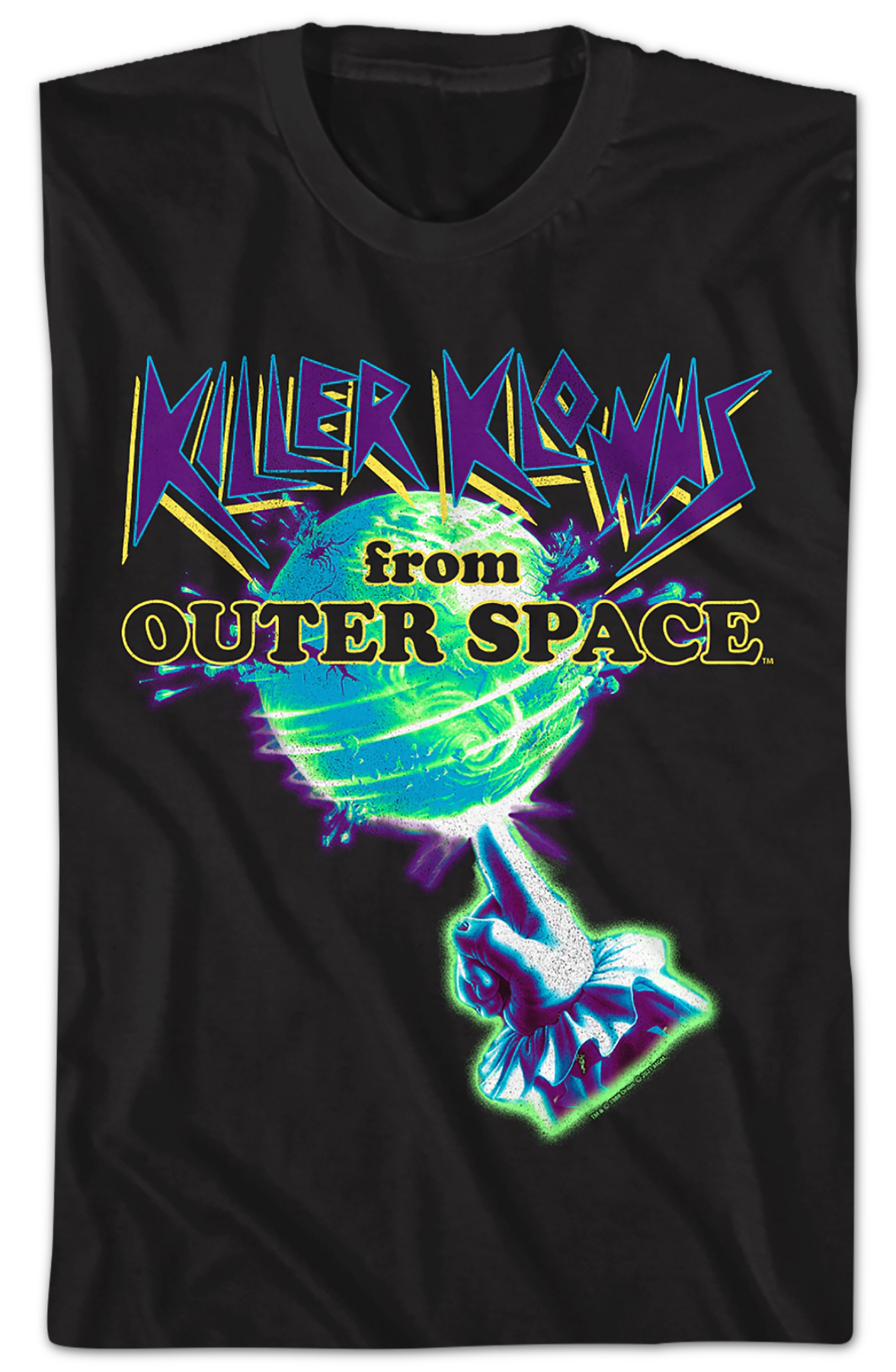 Neon Poster Killer Klowns From Outer Space T-Shirt Hoodie, Sweatshirt | CiraTrend.com (Image 2)