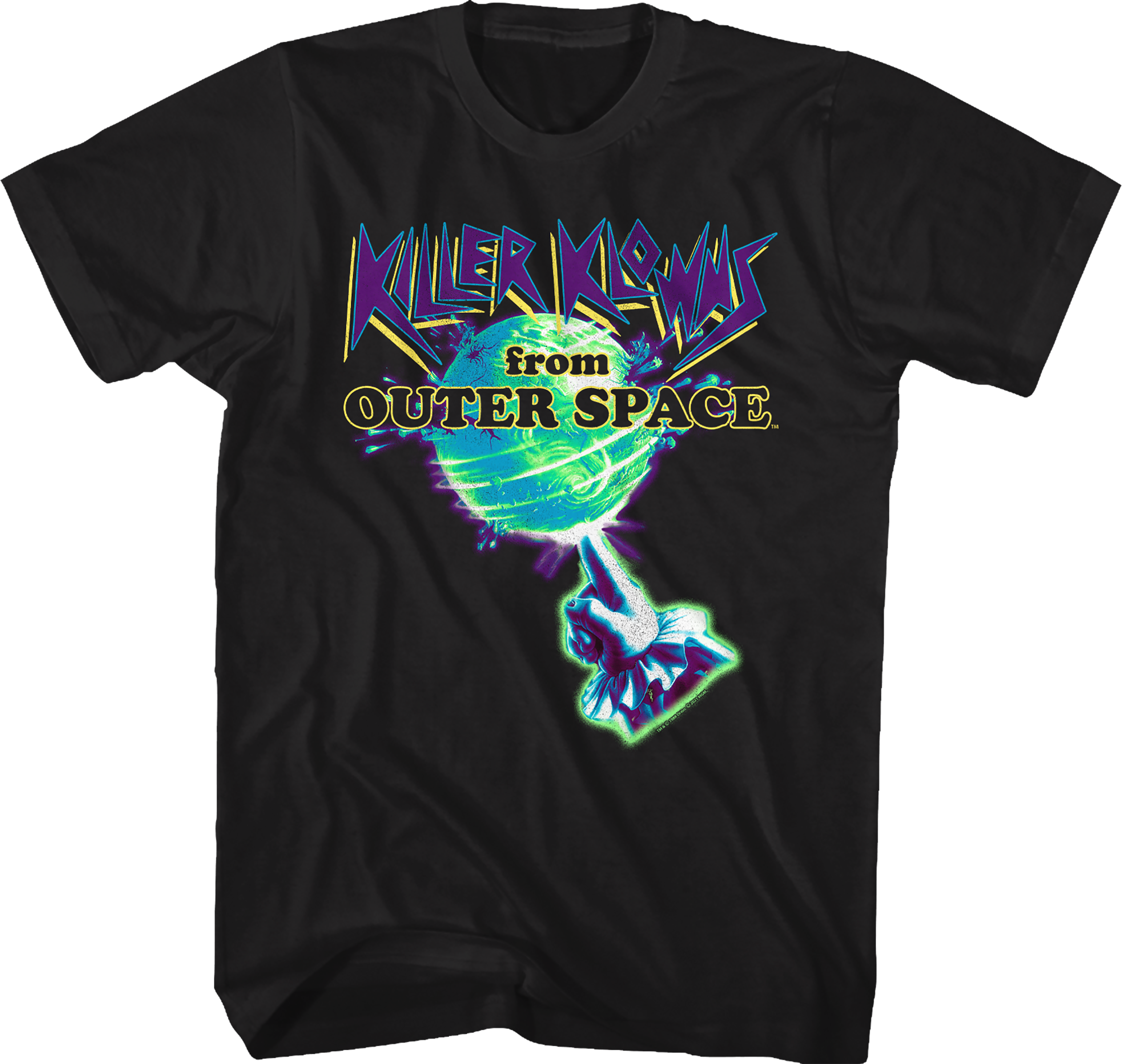 Neon Poster Killer Klowns From Outer Space T-Shirt Hoodie, Sweatshirt | CiraTrend.com (Image 1)