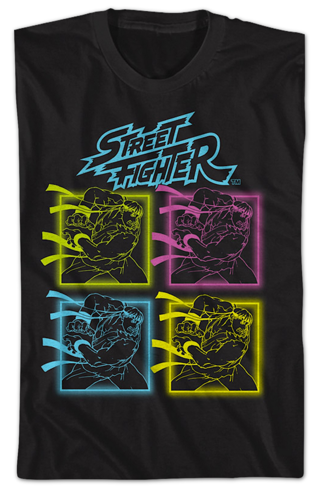 Neon Ryu Hadoken Street Fighter T-Shirt Hoodie, Sweatshirt | CiraTrend.com (Image 2)