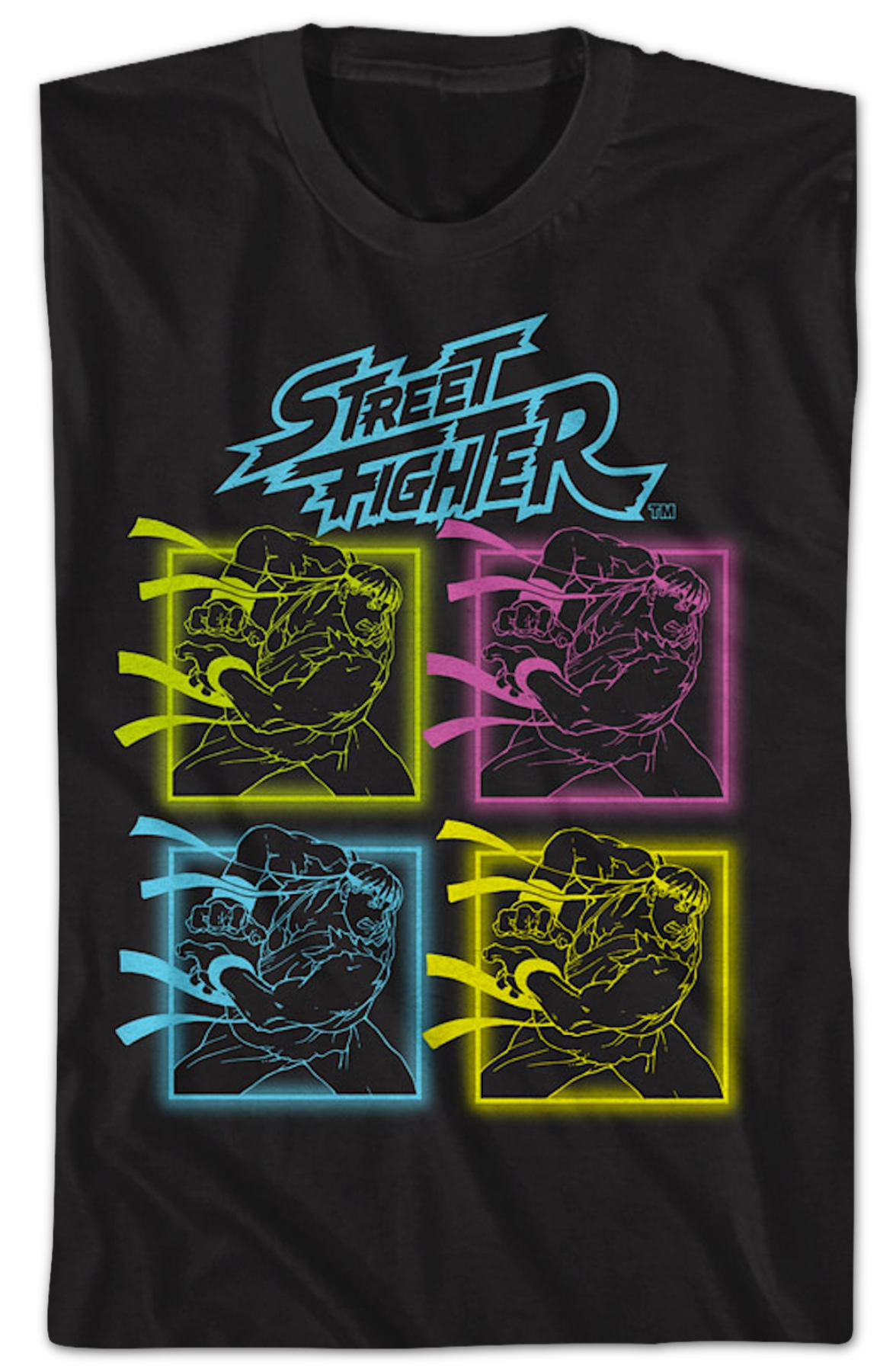 Neon Ryu Hadoken Street Fighter T-Shirt Hoodie, Sweatshirt | CiraTrend.com (Image 2)