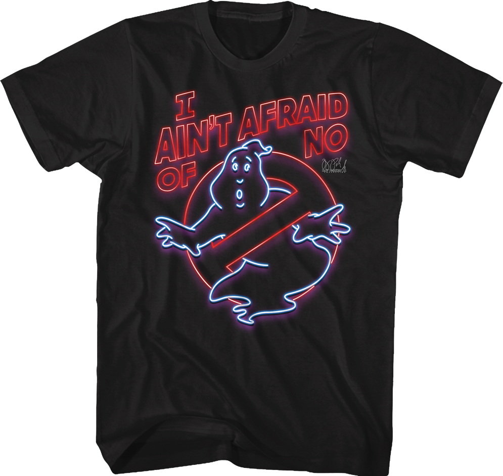 Neon Sign Ghostbusters T-Shirt Hoodie, Sweatshirt | CiraTrend.com (Image 1)