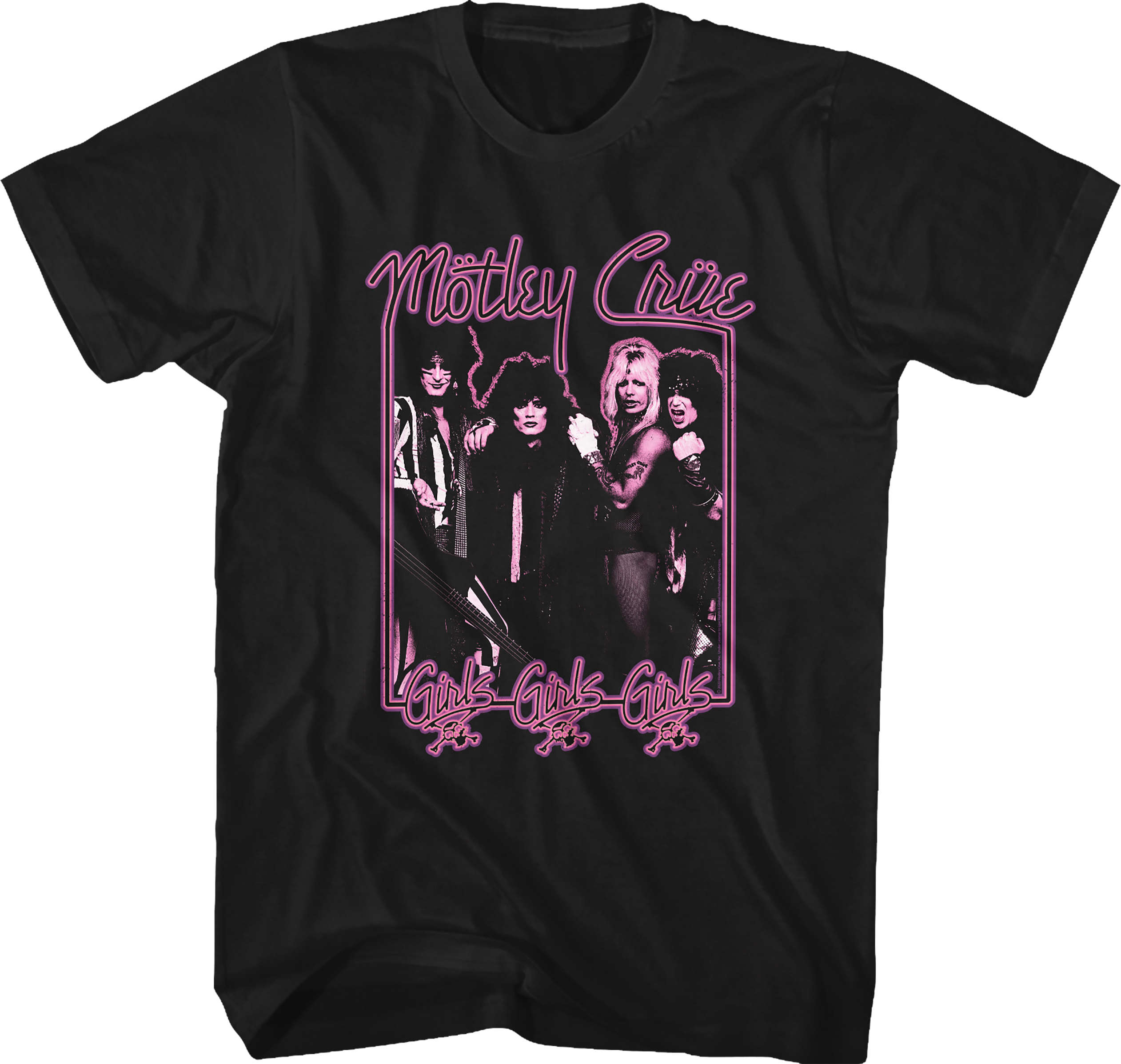 Neon Sign Girls Girls Girls Motley Crue T-Shirt Hoodie, Sweatshirt | CiraTrend.com (Image 1)