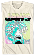 Neon Waves Jaws T-Shirt Hoodie, Sweatshirt | CiraTrend.com