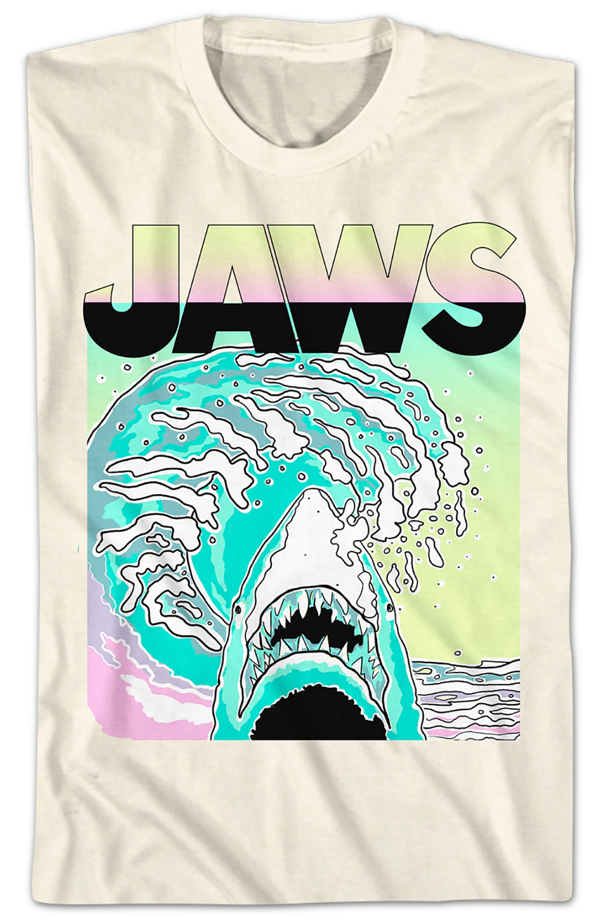 Neon Waves Jaws T-Shirt Hoodie, Sweatshirt | CiraTrend.com