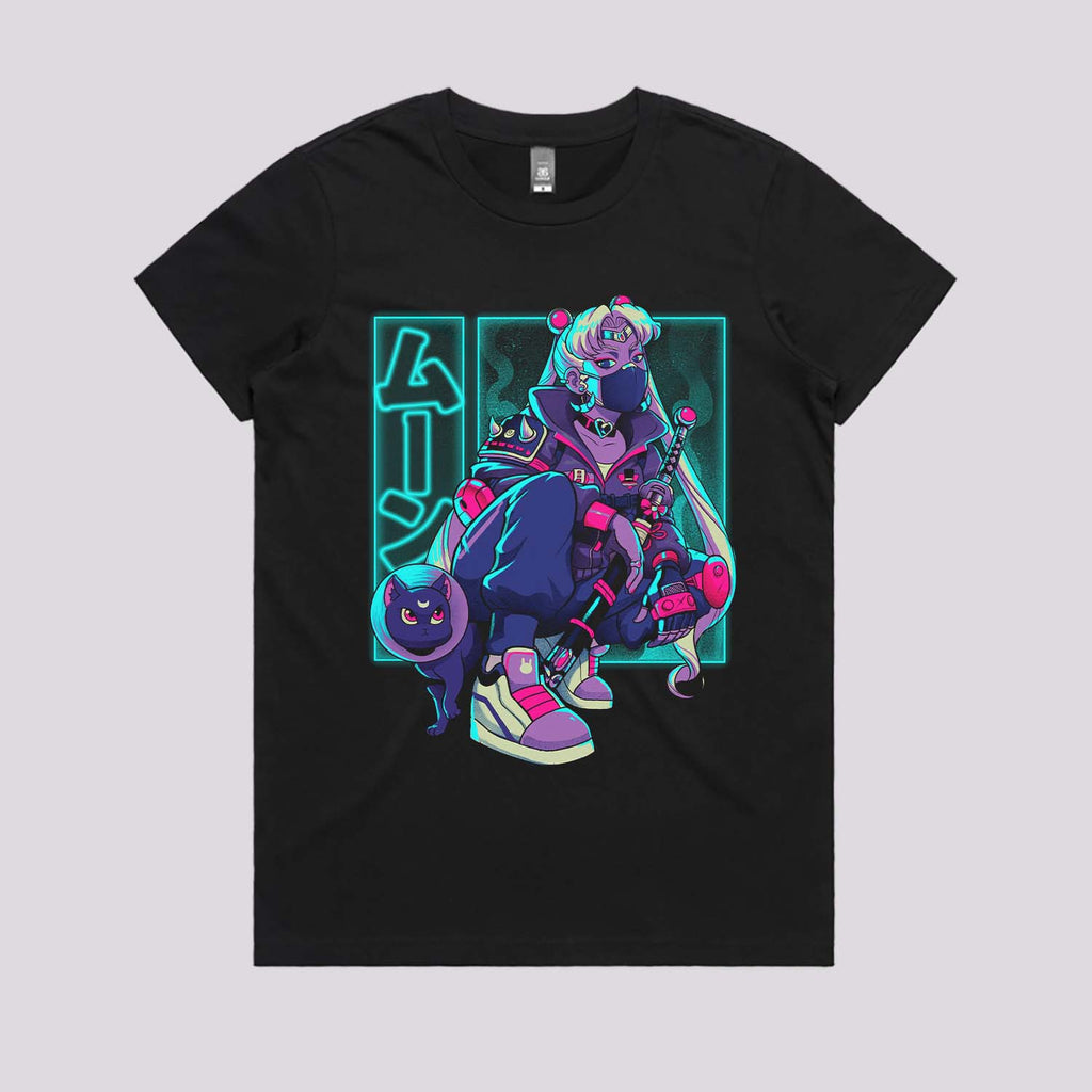 Neon Waxing Moon T-Shirt Hoodie, Sweatshirt | CiraTrend.com (Image 3)