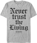Never Trust the Living Beetlejuice T-Shirt Hoodie, Sweatshirt | CiraTrend.com (Image 1)