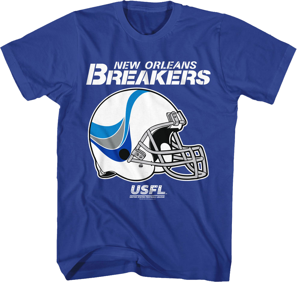 New Orleans Breakers Logo & Helmet USFL T-Shirt Hoodie, Sweatshirt | CiraTrend.com (Image 1)