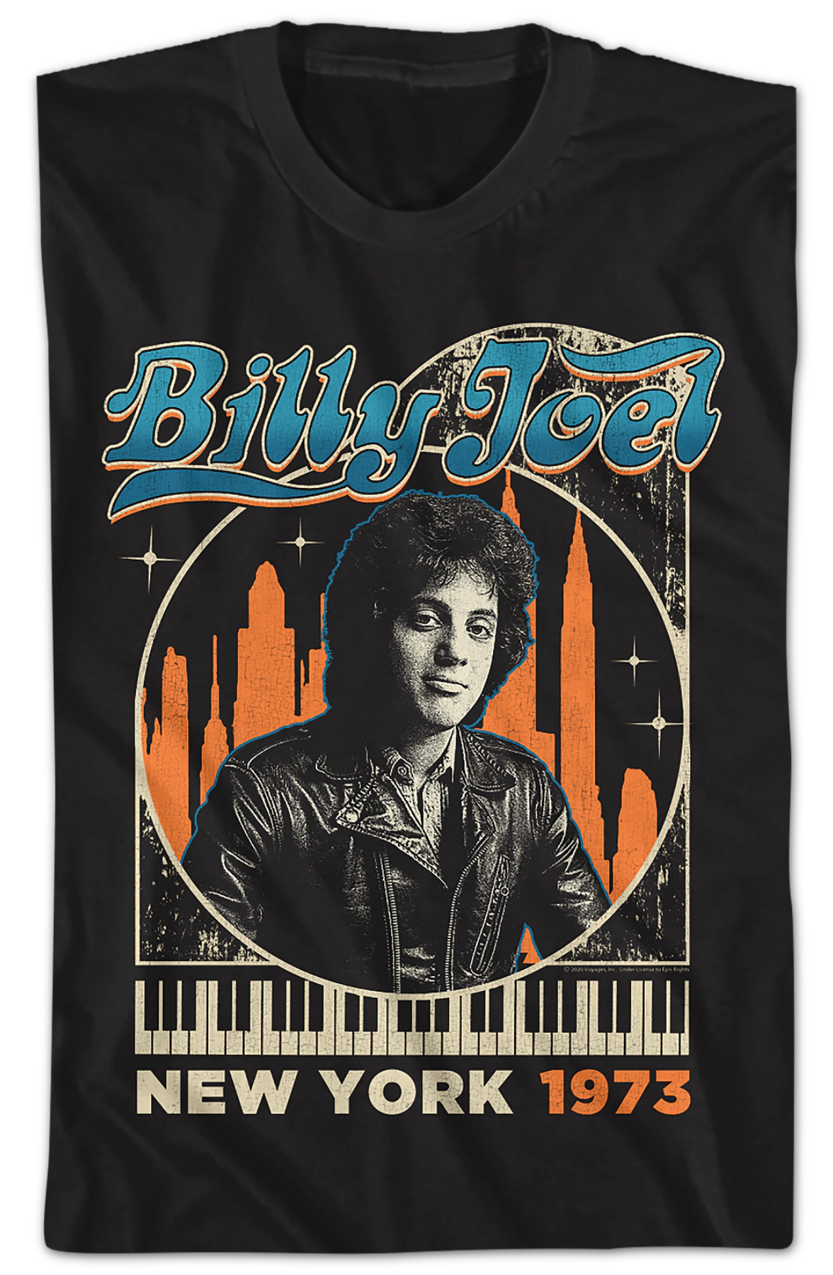 New York 1973 Billy Joel T-Shirt Hoodie, Sweatshirt | CiraTrend.com (Image 2)