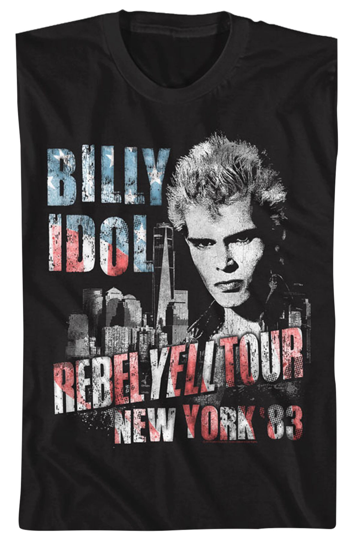 New York '83 Billy Idol T-Shirt Hoodie, Sweatshirt | CiraTrend.com (Image 2)