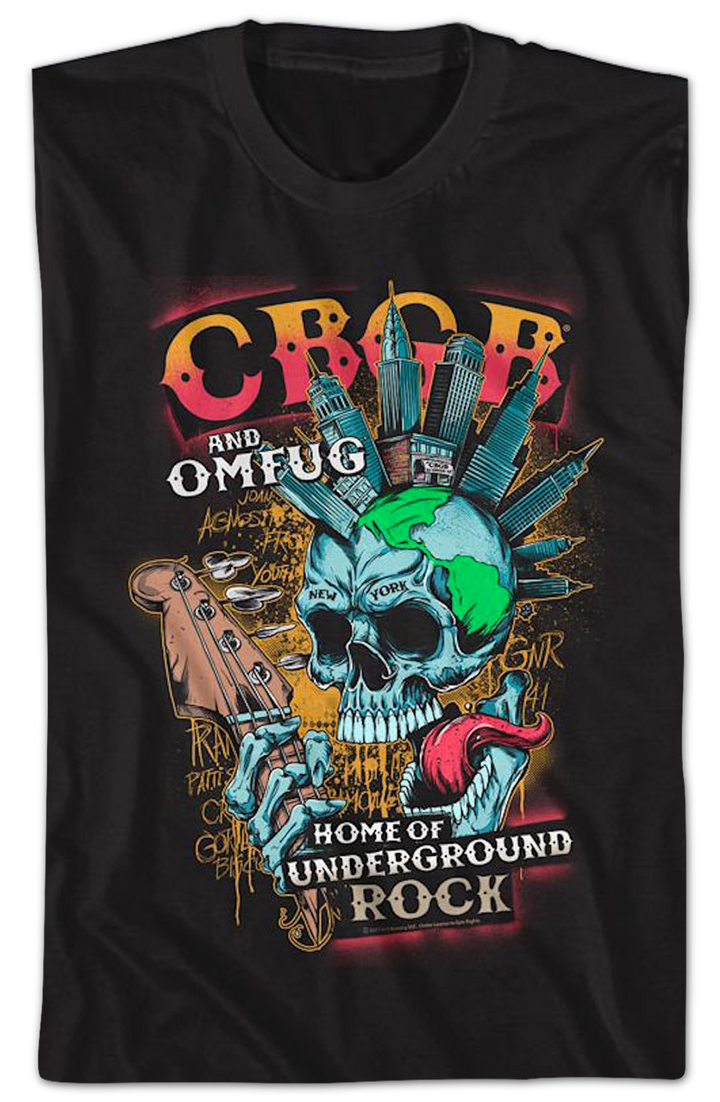 New York Skull CBGB T-Shirt Hoodie, Sweatshirt | CiraTrend.com (Image 2)