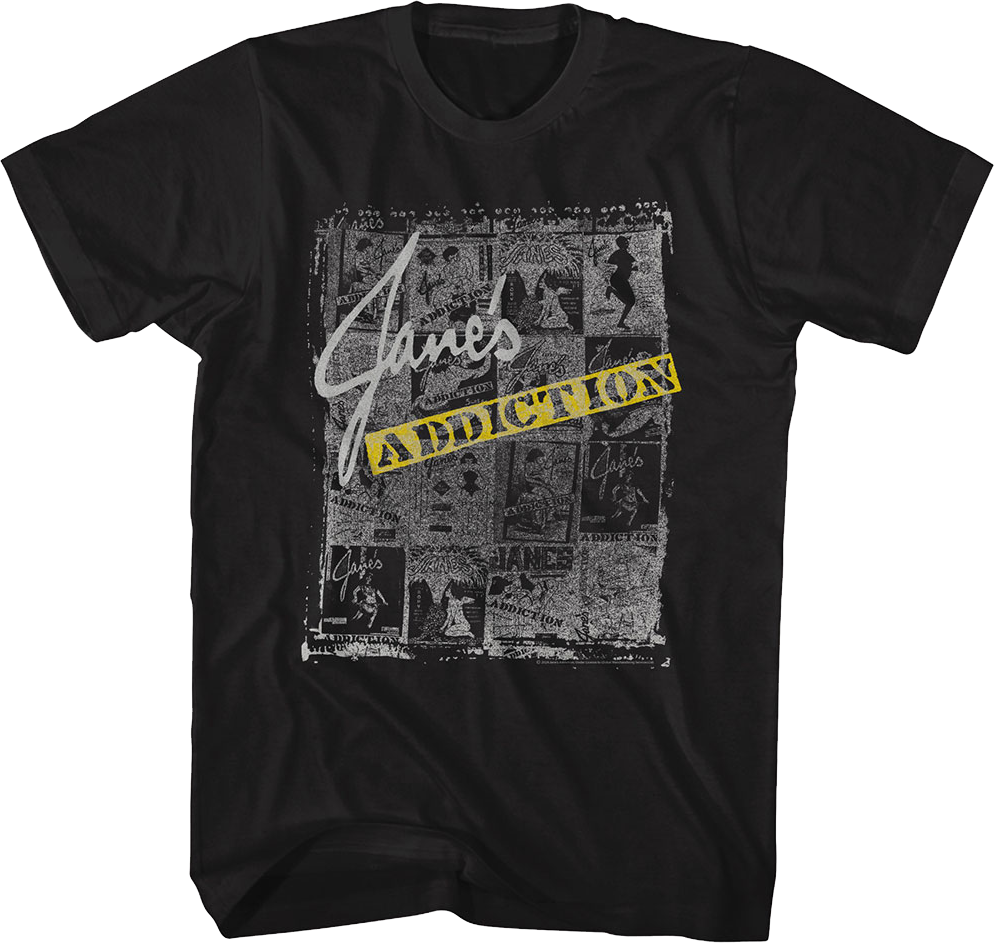 Newspaper Collage Jane's Addiction T-Shirt Hoodie, Sweatshirt | CiraTrend.com (Image 1)