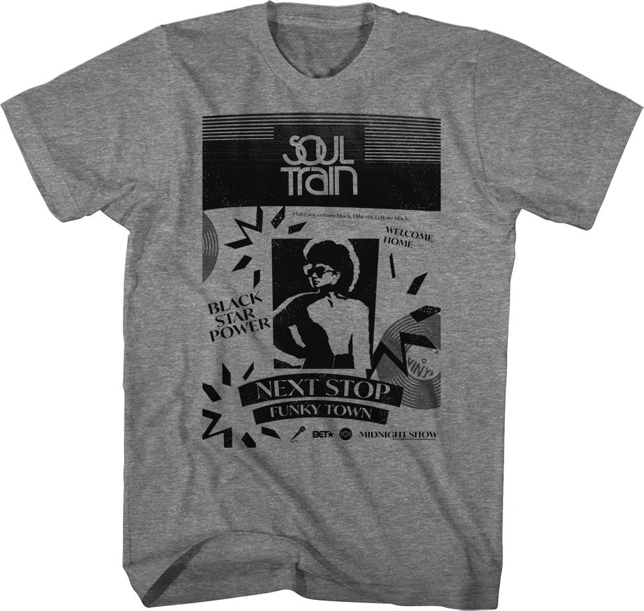 Next Stop Funky Town Soul Train T-Shirt Hoodie, Sweatshirt | CiraTrend.com (Image 1)