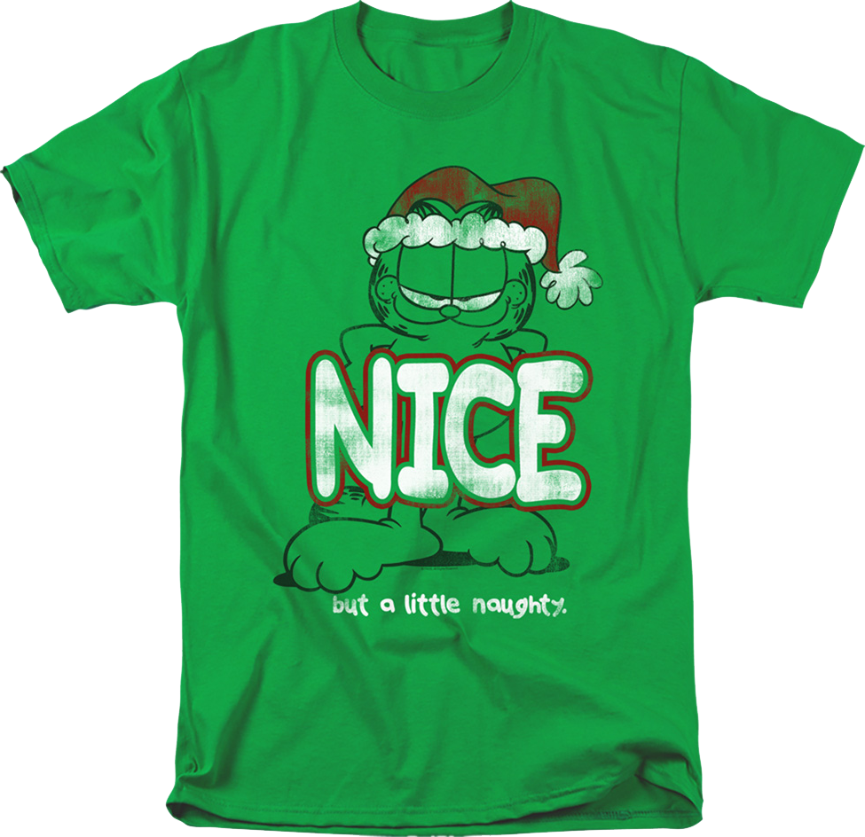 Nice But A Little Naughty Garfield T-Shirt Hoodie, Sweatshirt | CiraTrend.com (Image 1)