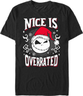 Nice Is Overrated Nightmare Before Christmas T-Shirt Hoodie, Sweatshirt | CiraTrend.com (Image 1)
