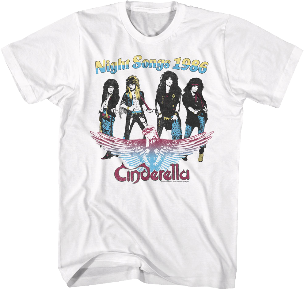 Night Songs 1986 Cinderella T-Shirt Hoodie, Sweatshirt | CiraTrend.com (Image 1)