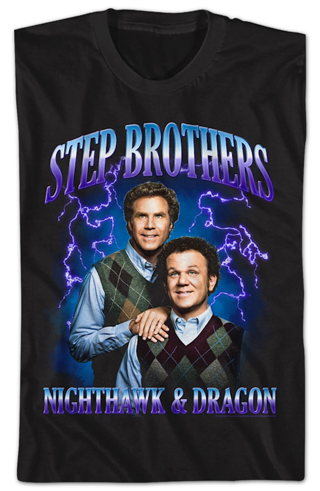Nighthawk & Dragon Lightning Photo Step Brothers T-Shirt Hoodie, Sweatshirt | CiraTrend.com (Image 2)