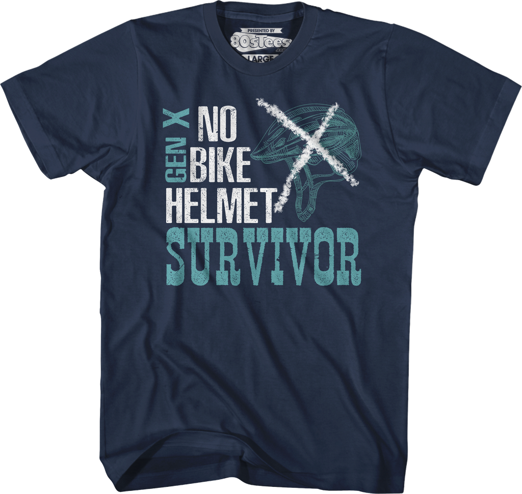 No Bike Helmet Survivor T-Shirt Hoodie, Sweatshirt | CiraTrend.com (Image 3)