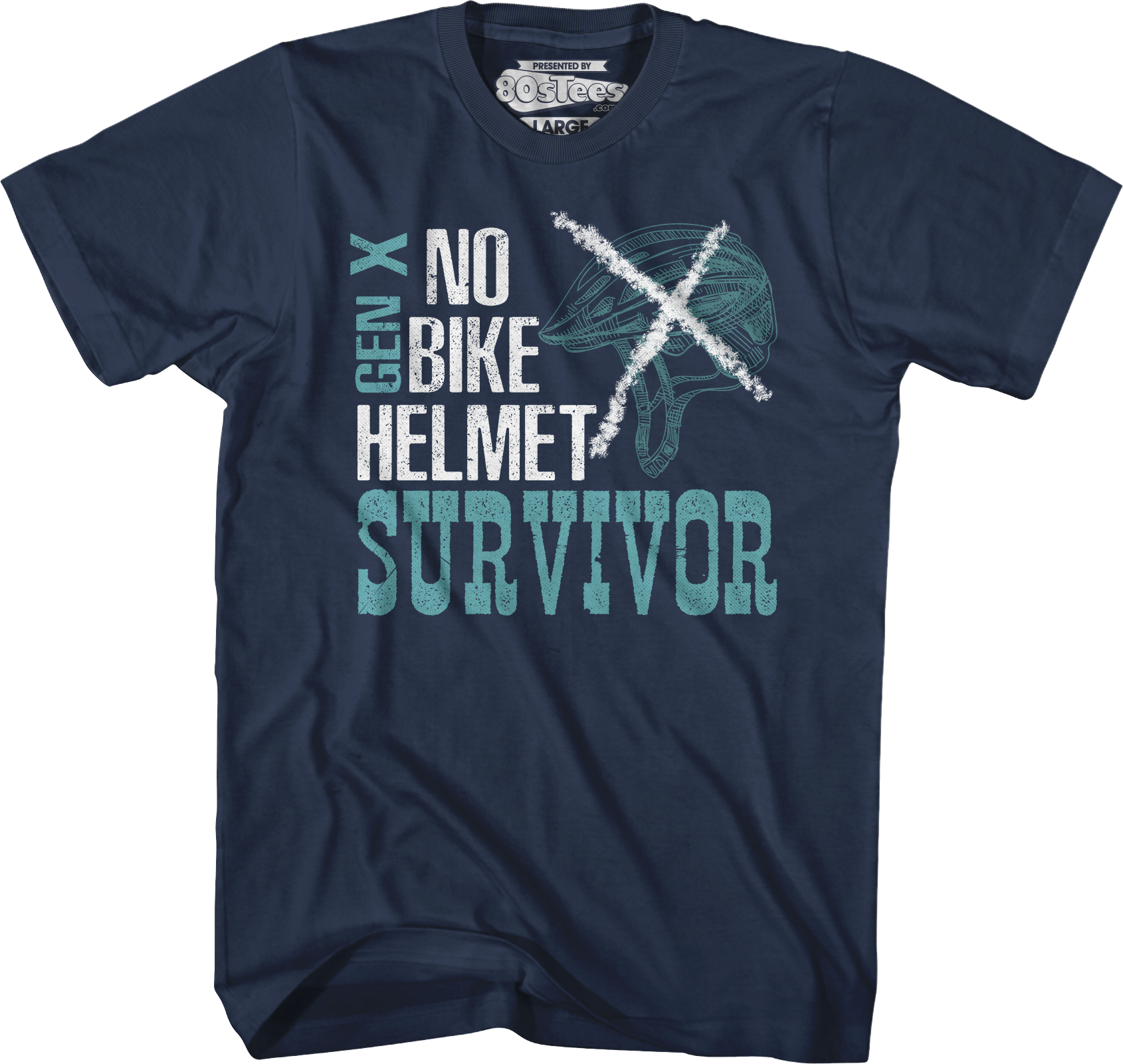 No Bike Helmet Survivor T-Shirt Hoodie, Sweatshirt | CiraTrend.com (Image 3)
