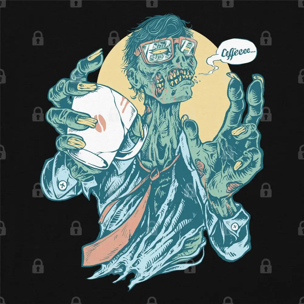No Coffee, Me Zombie T-Shirt Hoodie, Sweatshirt | CiraTrend.com (Image 1)
