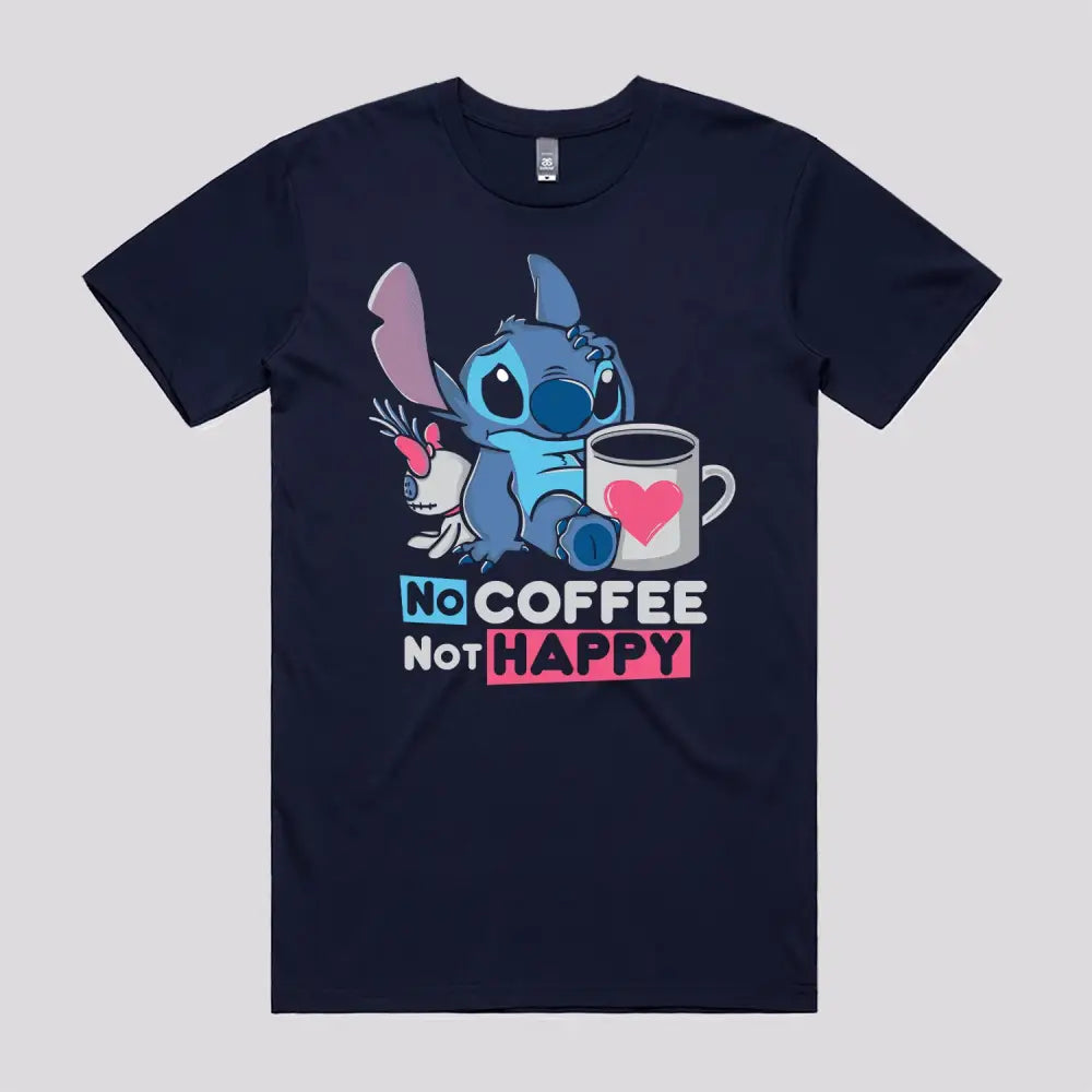 No Coffee Not Happy T-Shirt Hoodie, Sweatshirt | CiraTrend.com (Image 2)