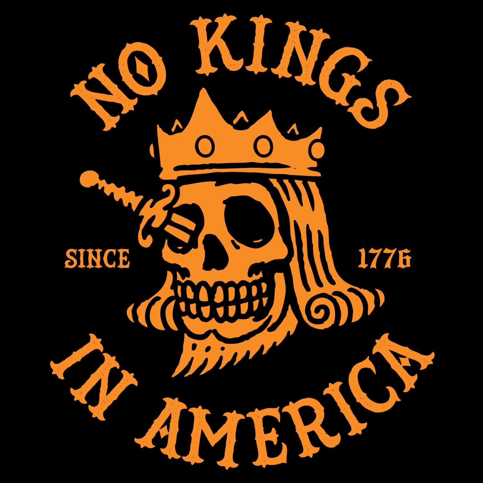 No Kings Halloween T-shirt Hoodie, Sweatshirt | CiraTrend.com (Image 1)