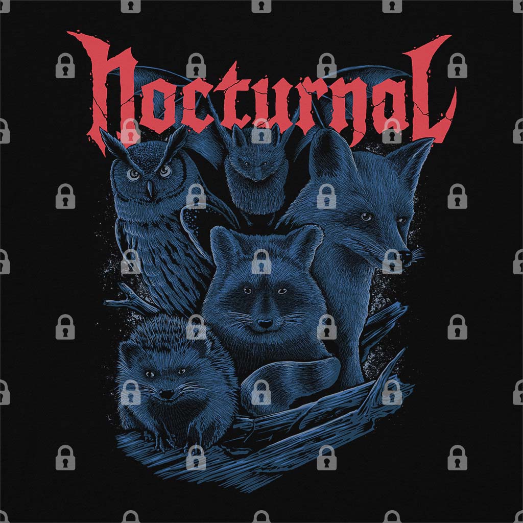 Nocturnal T-Shirt Hoodie, Sweatshirt | CiraTrend.com (Image 1)
