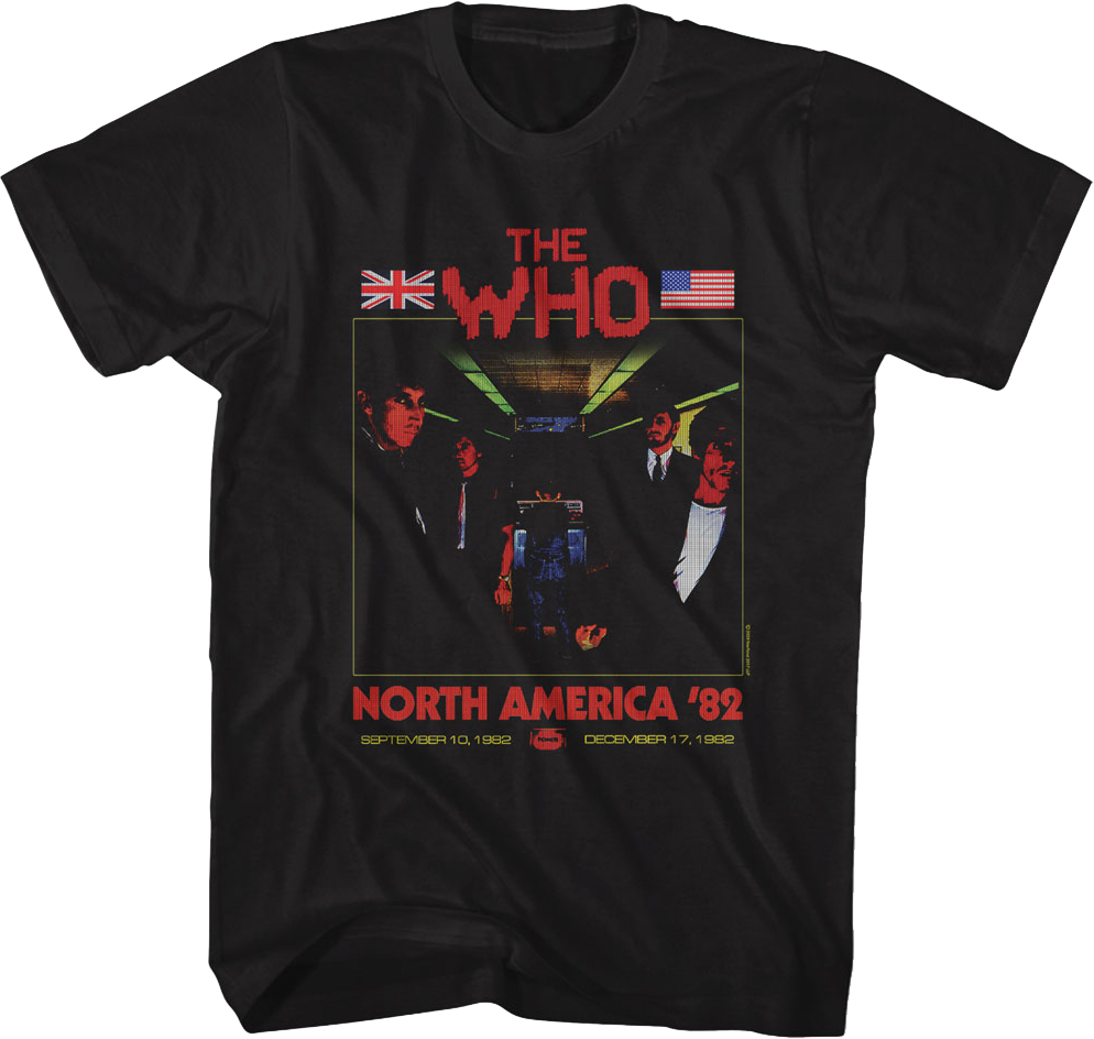 North America '82 Tour The Who T-Shirt Hoodie, Sweatshirt | CiraTrend.com (Image 1)