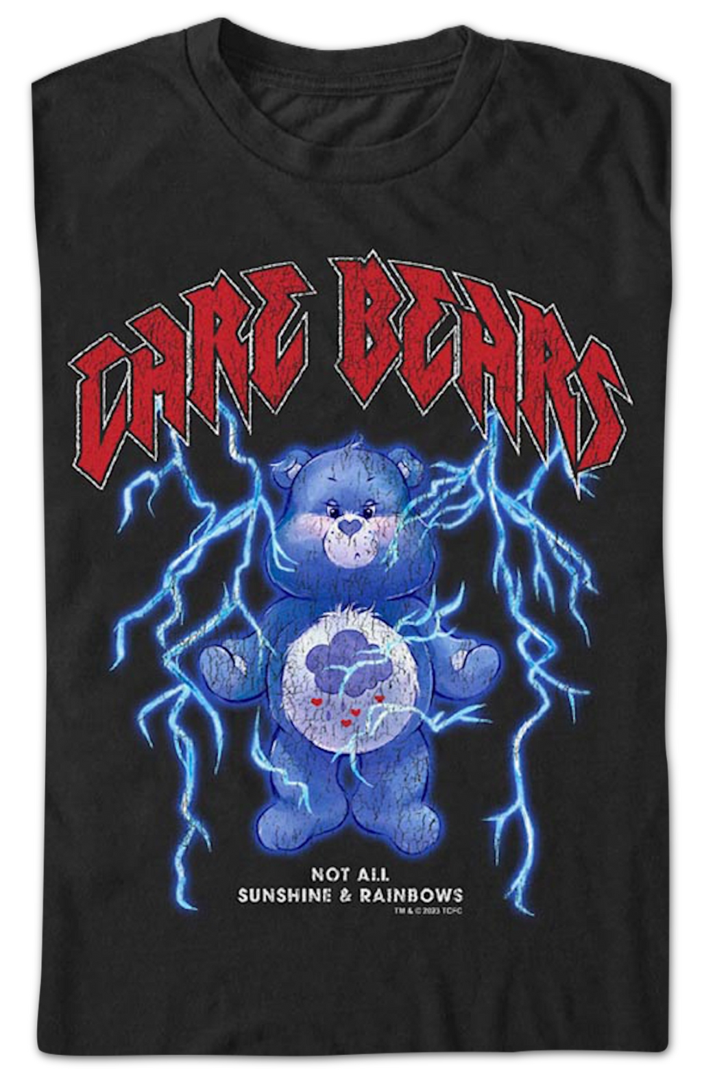 Black Not All Sunshine & Rainbows Care Bears T-Shirt Hoodie, Sweatshirt | CiraTrend.com (Image 2)
