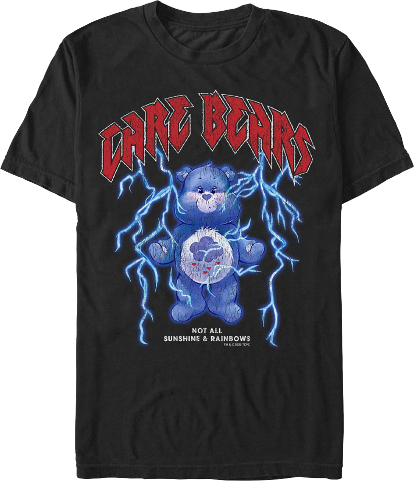 Black Not All Sunshine & Rainbows Care Bears T-Shirt Hoodie, Sweatshirt | CiraTrend.com (Image 1)