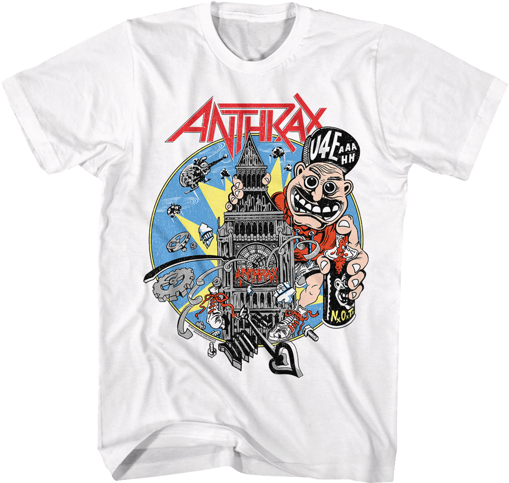 Not Man Graffiti Anthrax T-Shirt Hoodie, Sweatshirt | CiraTrend.com (Image 1)
