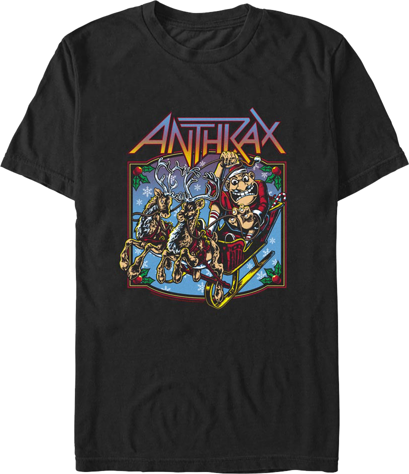 Not Man Is Coming To Town Anthrax T-Shirt Hoodie, Sweatshirt | CiraTrend.com (Image 1)