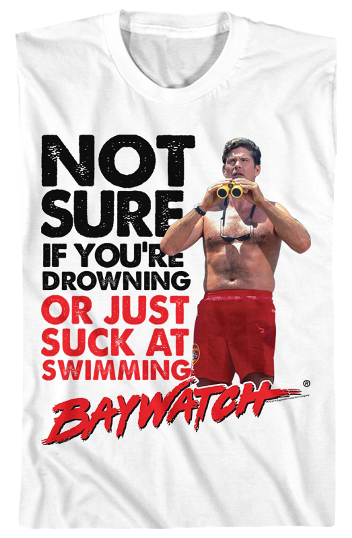 Not Sure Baywatch T-Shirt Hoodie, Sweatshirt | CiraTrend.com (Image 2)