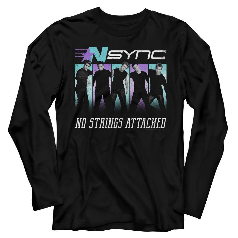 *NSYNC Blue Purple Long Sleeve Boyfriend Tee
