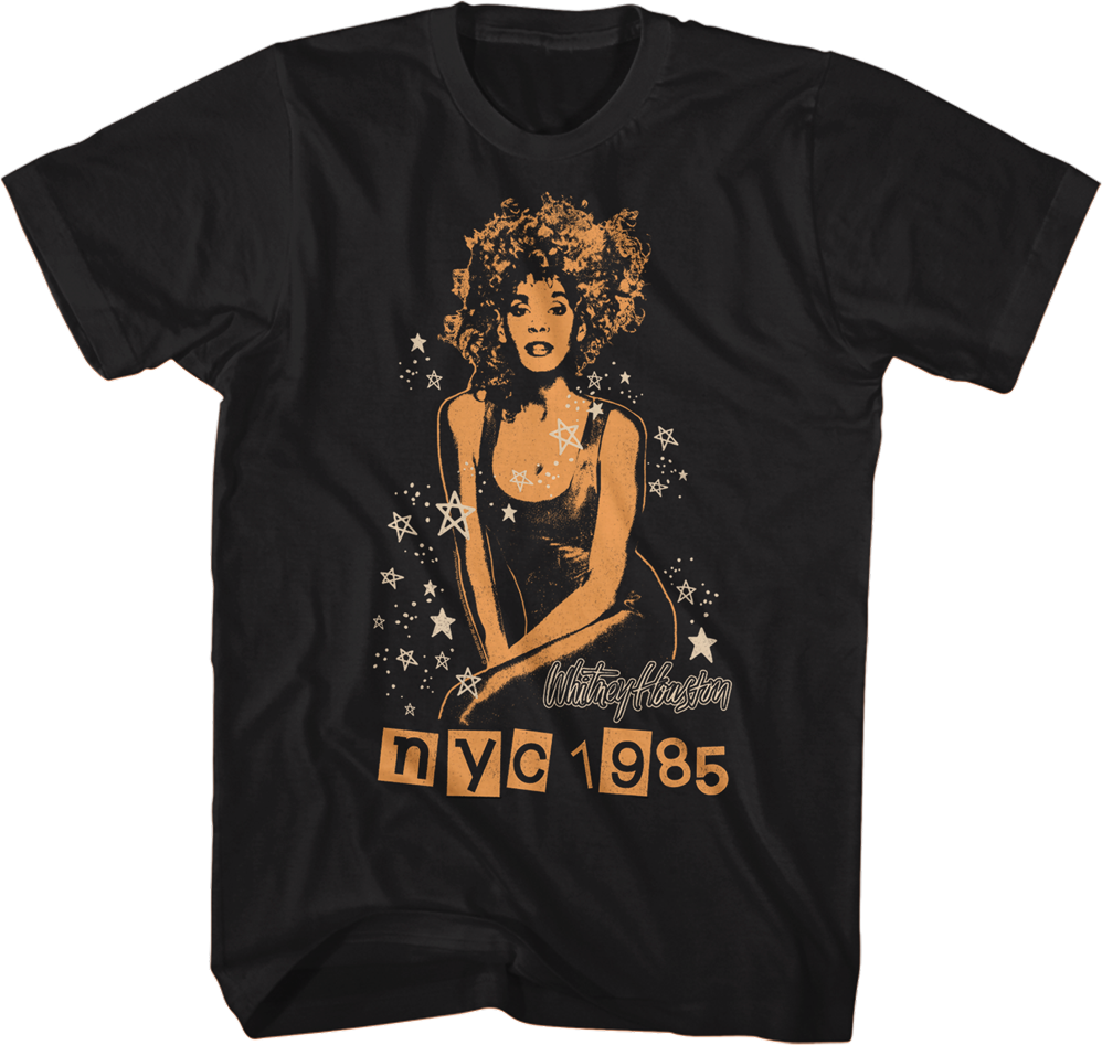 NYC 1985 Whitney Houston T-Shirt Hoodie, Sweatshirt | CiraTrend.com (Image 1)
