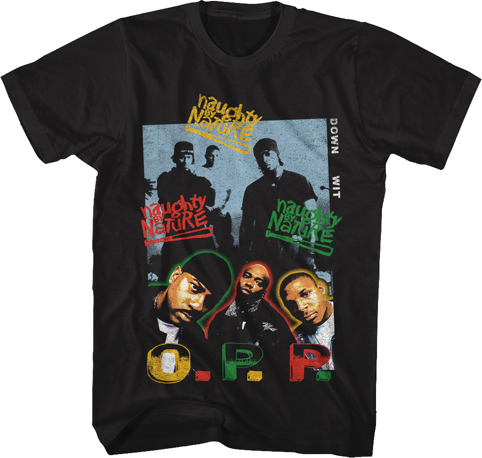 O.P.P. Collage Naughty By Nature T-Shirt Hoodie, Sweatshirt | CiraTrend.com (Image 1)