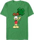 Odie's Shamrock Balloon Garfield T-Shirt Hoodie, Sweatshirt | CiraTrend.com (Image 1)