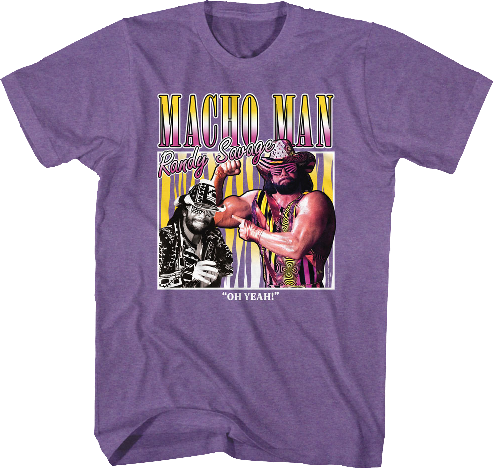 Oh Yeah Collage Macho Man Randy Savage T-Shirt Hoodie, Sweatshirt | CiraTrend.com (Image 1)