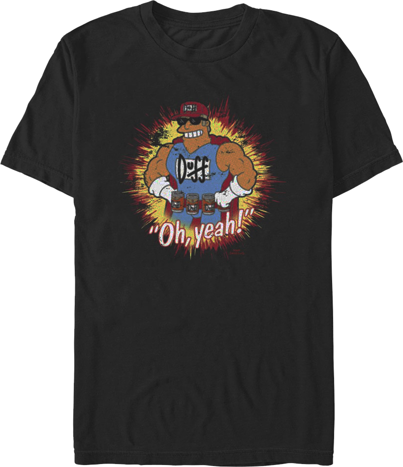 Oh Yeah! Duffman Simpsons T-Shirt Hoodie, Sweatshirt | CiraTrend.com