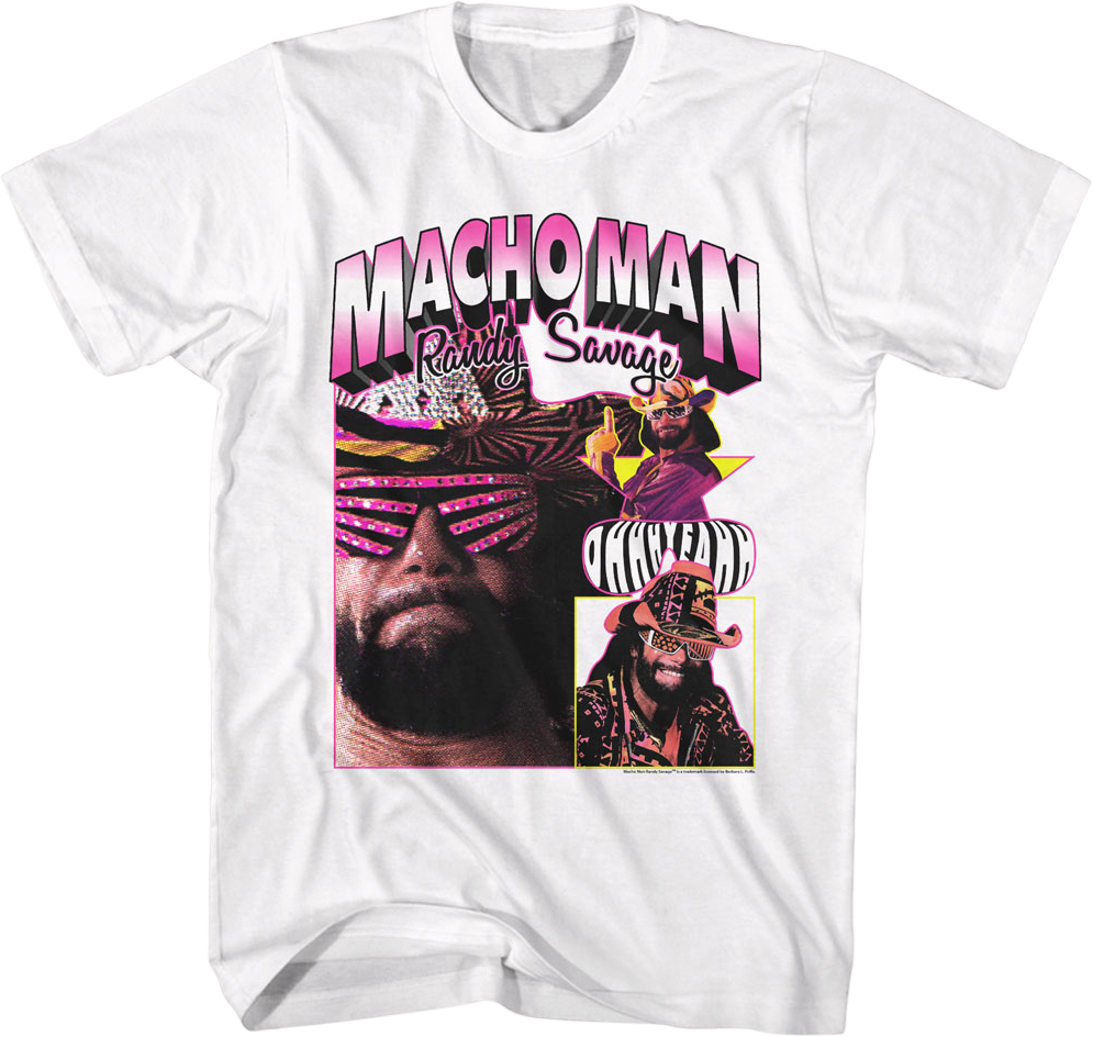 Ohhh Yeahh Collage Macho Man Randy Savage T-Shirt Hoodie, Sweatshirt | CiraTrend.com (Image 1)