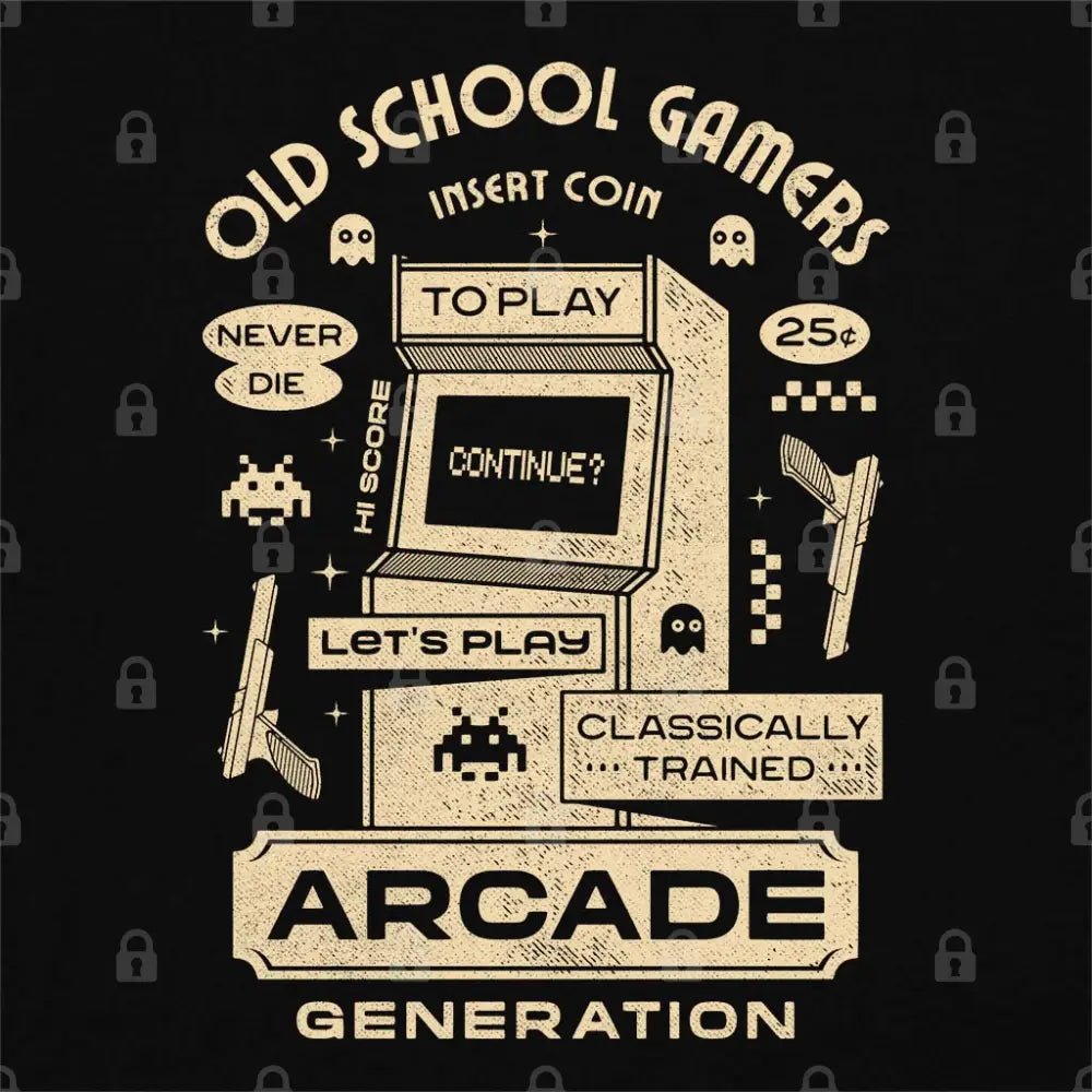 Old School Gamers T-Shirt Hoodie, Sweatshirt | CiraTrend.com (Image 1)