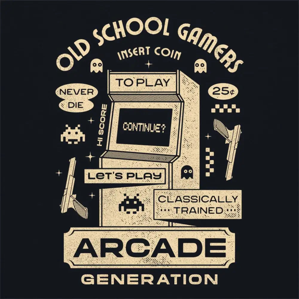 Old School Gamers T-Shirt Hoodie, Sweatshirt | CiraTrend.com (Image 4)