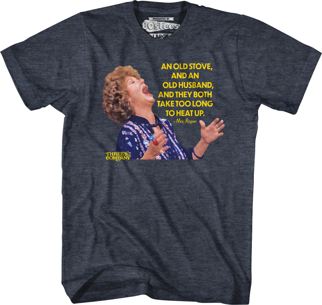 Old Stove Old Husband Three's Company T-Shirt Hoodie, Sweatshirt | CiraTrend.com (Image 3)