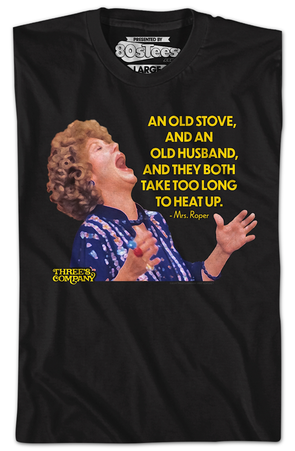 Old Stove Old Husband Three's Company T-Shirt Hoodie, Sweatshirt | CiraTrend.com (Image 2)